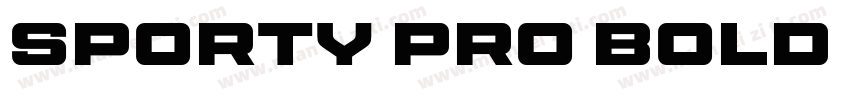 Sporty Pro Bold XP字体转换
